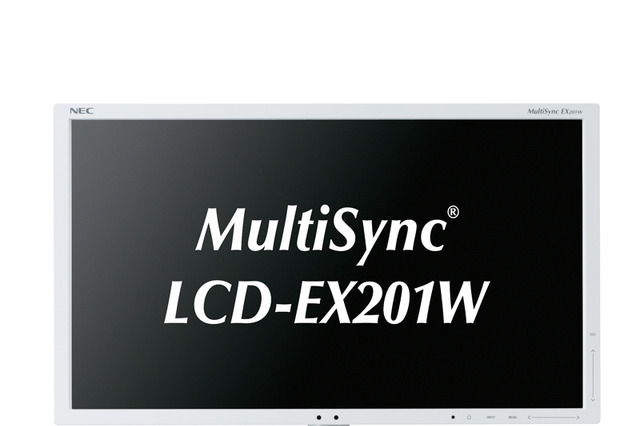 NEC、軽量薄型・省電力・狭額縁の20型ワイド液晶ディスプレイ 画像