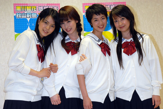告白するより告白されたい！人気ドラマ「ハツカレ　初彼」出演の美少女4名が制服姿でイベント 画像