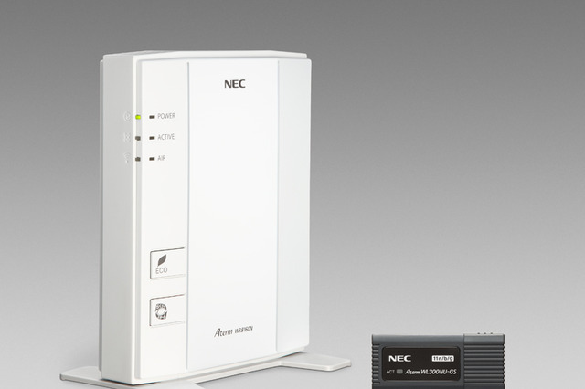 NEC、無線LANルーター「Aterm」のフラッグシップモデル……最大450Mbps 画像