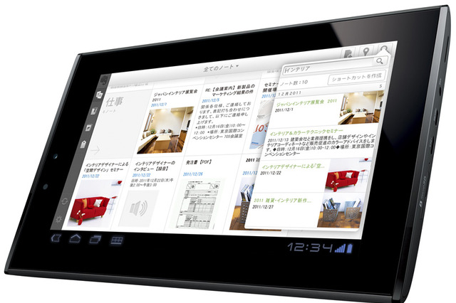 シャープ、高速通信WiMAX内蔵タブレット「GALAPAGOS」……テザリングに対応 画像