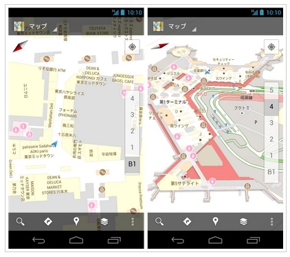 グーグル、建物の構内図が見られる「インドアGoogleマップ」公開……都内駅、デパートなど100施設以上 画像
