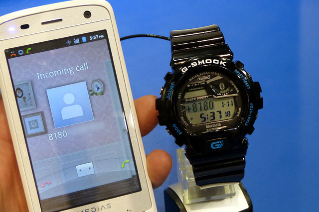 【CES 2012】カシオのスマホ対応G-SHOCK、PCや血圧計ともつながる  画像