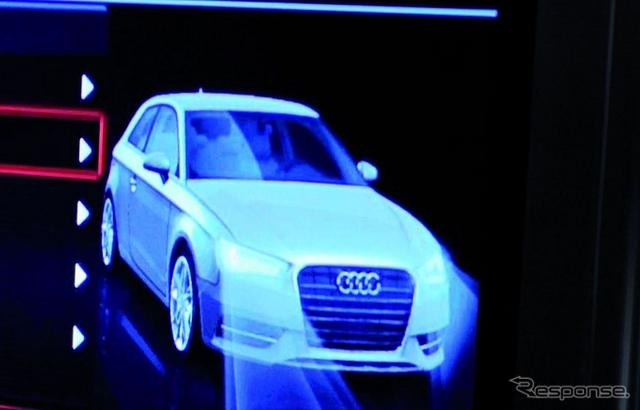 【CES 2012】アウディ A3 次期型…ナビ画面でチラ見せ 画像