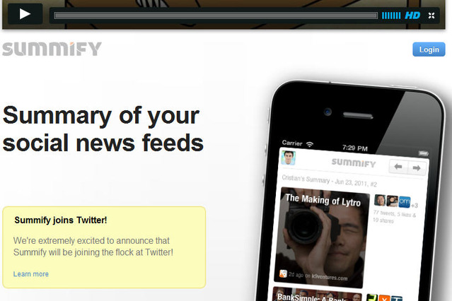 TwitterがソーシャルニュースサービスのSummifyを買収 画像