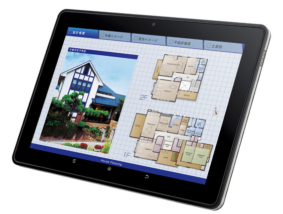 シャープ、非接触NFC対応の企業向けAndroidタブレットの10.1型液晶モデル 画像