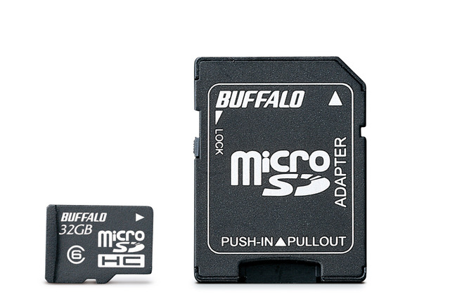 Class6に対応するmicroSDHCカード、変換アダプタ付きで最大32GBまで4製品 画像