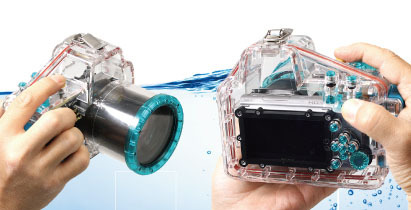 ミラーレス一眼で水中撮影が可能！ 「NEX-5N」専用40m防水ケース 画像