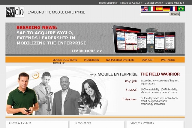 SAP、エンタープライズ・モバイル・アプリ開発のSycloを買収へ 画像