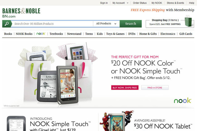 米マイクロソフト、Barnes & Nobleの子会社に3億ドルを投資！ アマゾンに対抗 画像