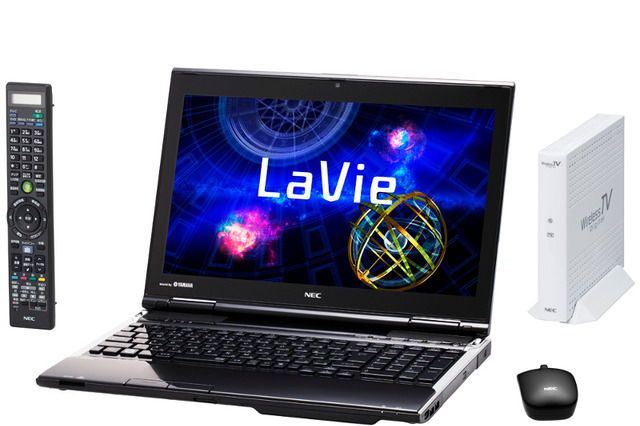 NEC、ノートPC「LaVie」2012年夏モデルとして、テレビ視聴機能を拡大した15.6型2機種 画像