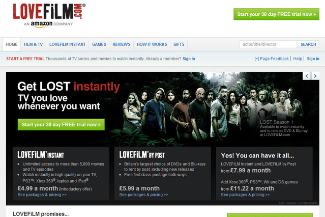 アマゾン傘下のLOVEFILMがNBCユニバーサルと契約を締結 画像