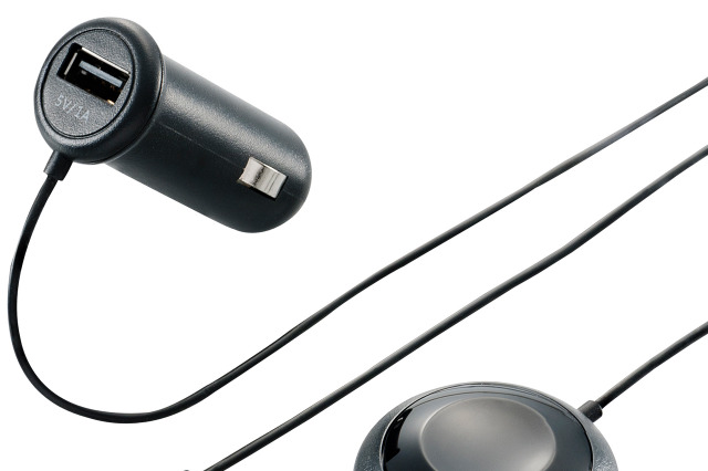 スマホのワイヤレス音楽再生・ハンズフリー通話・充電が可能な車載Bluetoothレシーバー 画像
