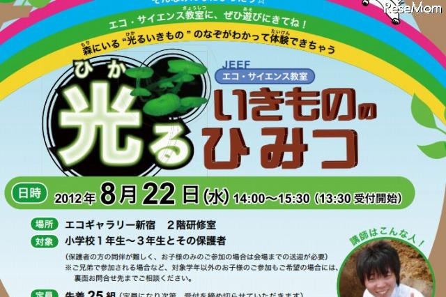 【夏休み】光る生きもののひみつ　エコ・サイエンス教室 画像