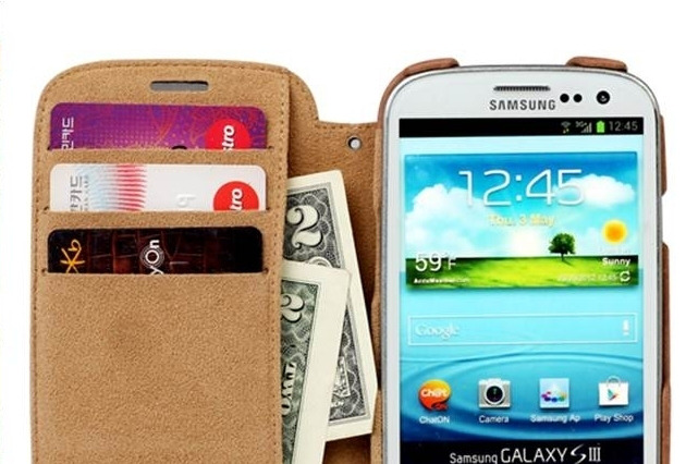デザイン性と機能性を両立！ 本革を使用したダイアリータイプのGalaxy S3ケース 画像