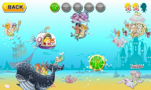 冒険しながら英単語が学習できる子供向けアプリ『Mikey & Rovie - Mermaid Island』 画像