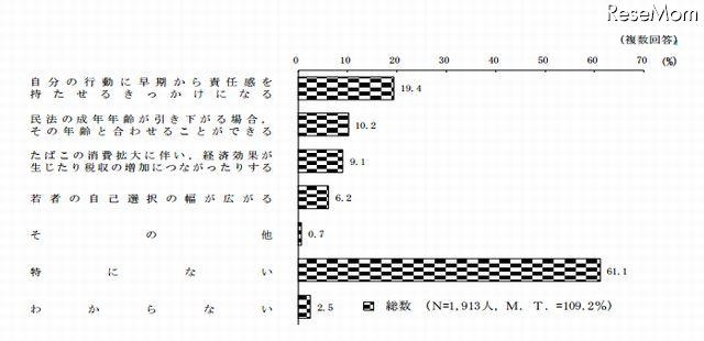 喫煙・飲酒の年齢制限引き下げ反対は約8割…内閣府調査 画像