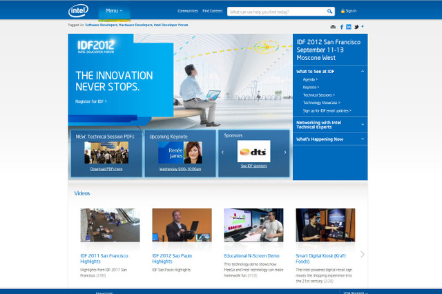 インテル、次世代Coreプロセッサを2013年に投入……IDF基調講演で発表[動画] 画像