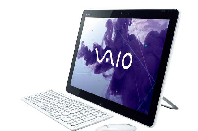 ソニー、液晶をフラットに傾斜させてタブレットのように利用できる一体型デスクトップ「VAIO Tap 20」ほか 画像