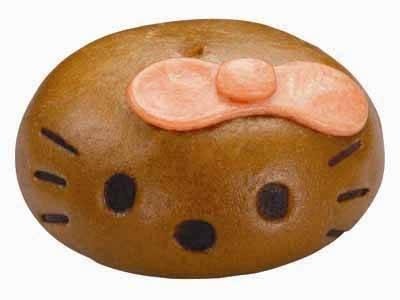 ちょっぴり小悪魔？ になった「ハローキティチョコまん」　限定で発売 画像