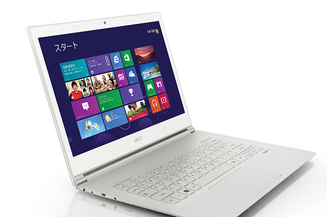 日本エイサー、13.3型世界最薄で10点マルチタッチ対応Ultrabookを11月8日発売  画像