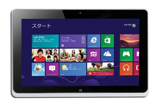 日本エイサー、Windows 8搭載タブレット「ICONIA W700」を11月22日から発売  画像