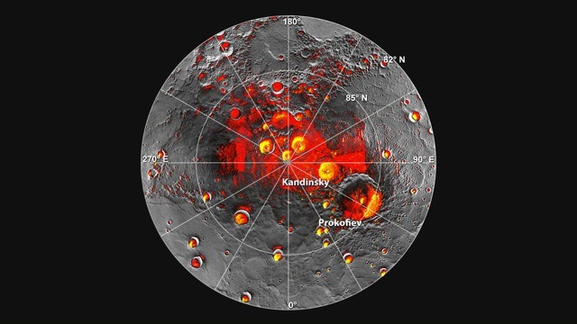 水星に氷が存在……NASAメッセンジャー探査機のデータ 画像