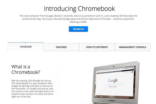 【クリスマス】Google、100ドル以下でノートPC「Chromebook」を学校に提供 画像