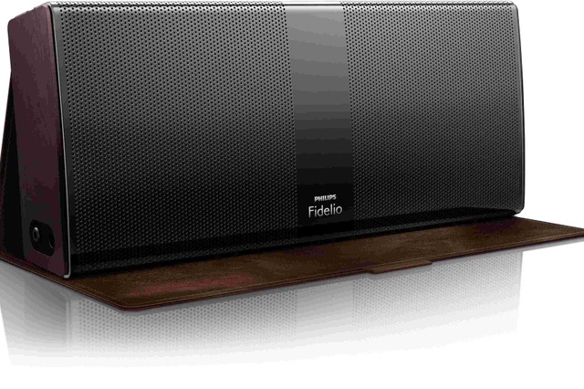 フィリップス、「Fidelio」初のBluetoothスピーカー……斜め置きで低音重視など角度調節で音質アレンジ可能 画像