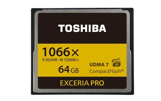 東芝、一眼レフ向けCFカード市場に参入……データ転送世界最速クラスを来春発売 画像