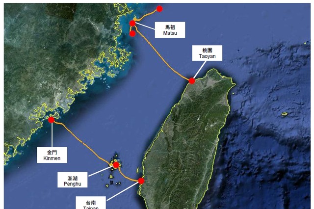 NEC、台湾の光海底ケーブル「TPKM3」敷設プロジェクトを受注……総距離約510キロ 画像