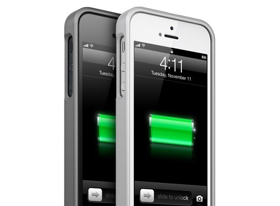 通話・通信は6時間、音楽再生では30時間延長できるiPhone 5用のスリムなバッテリケース 画像