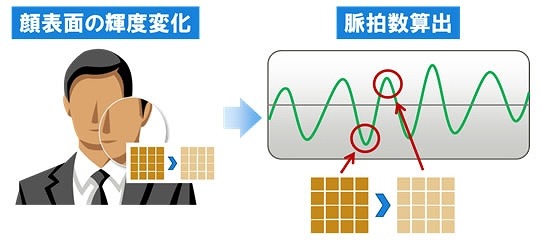 富士通、スマホ/PCのカメラで脈拍を計測する技術を開発……顔を撮影し最短5秒 画像
