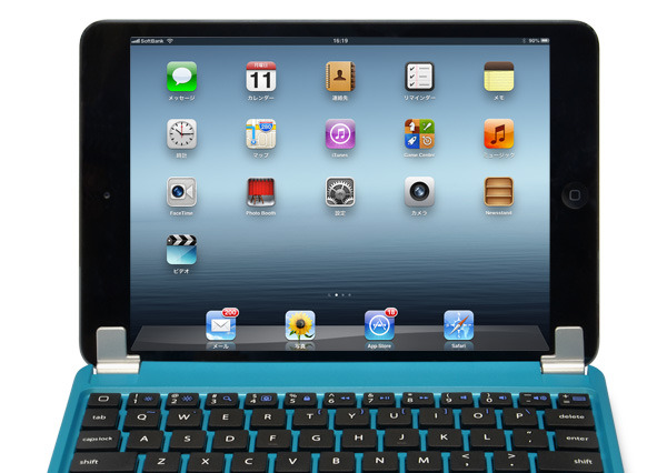 4色でコーディネート、iPad miniをミニノートPC化できるiPad mini用ワイヤレスキーボード 画像