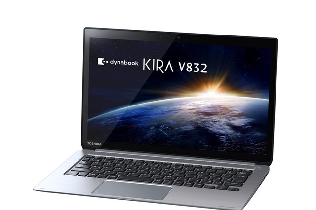 東芝、WQHD（2,560×1,440ピクセル）液晶搭載の13.3型Ultrabook「dynabook KIRA V832」 画像