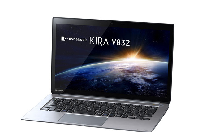 東芝、WQHD(2,560×1,440ピクセル)液晶搭載の13.3型Ultrabook「dynabook KIRA V832」 画像