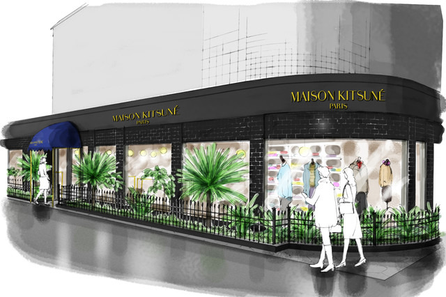 メゾン キツネ日本初路面店が2店同時オープン 2月15日 画像