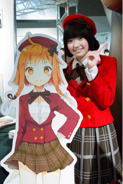 「ファンタジスタドール」主人公・うずめ役の大橋彩香さん　早くもアキバに登場 画像