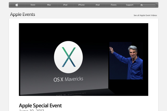 アップル、Mac OS 10.9「Mavericks」を発表！……WWDC 2013 画像