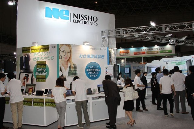 【Interop 2013 Vol.69】1台の端末でプライベートと会社利用を共存させるソリューション「XenMobile」……日商エレクトロニクス 画像