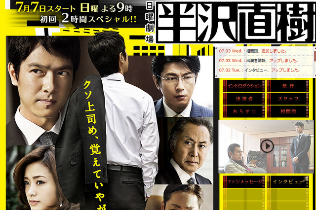 堺雅人がバブル期の型破り銀行マンに……TBS「半沢直樹」が7日スタート 画像