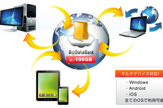 オンラインストレージサービス「BizDataBank」、サービス開始……Web限定入会キャンペーンも 画像