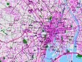 タクシー車両の位置管理情報を利用し、5分間隔で交通情報を提供するサービス 画像