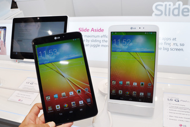 【IFA 2013】LG、8.3型の高精細IPS液晶搭載タブレット「LG G Pad 8.3」を初披露 画像