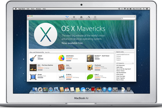 アップル、「OS X Mavericks」を無料公開！ 画像
