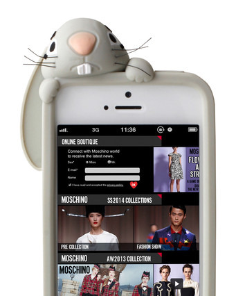 モスキーノのiPhoneケースに、ウサギとパンダ登場 画像