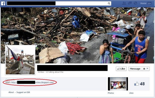 台風30号被害の寄付を募る詐欺が横行 画像