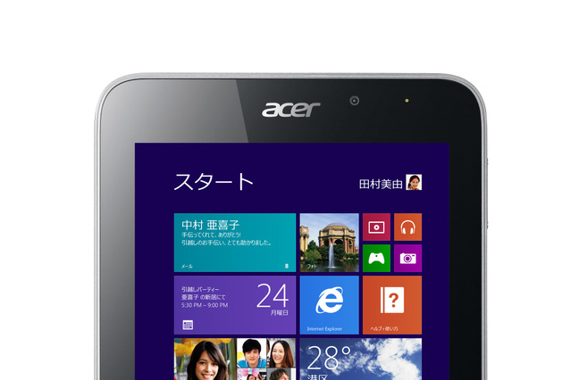 日本エイサー、Windows 8.1搭載の8型タブレット「Iconia W4-820」を12月13日に発売 画像