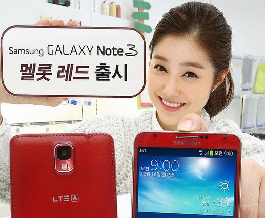 サムスン、「GALAXY Note 3」に新色Merlot Red……まずは韓国で発売 画像