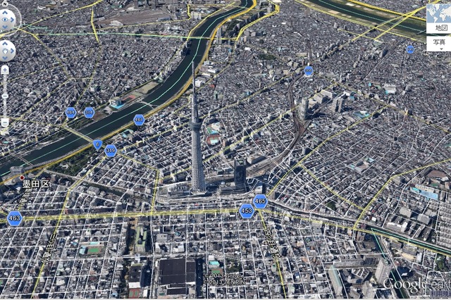 グーグル、新しい3Dマップを公開……東京・神奈川・千葉・宮城 画像