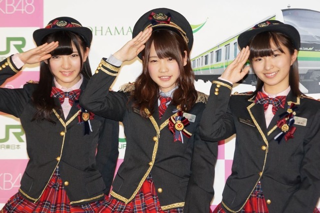 AKB48チーム神奈川が発足…JRの新型車導入をアピール 画像